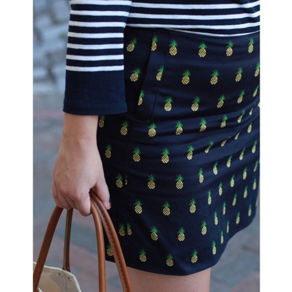J Crew Cotton Pineapple Mini Skirt - Picture 7 of 8